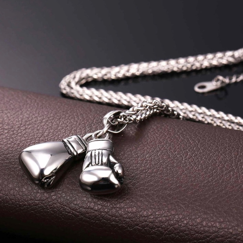 New Unisex Stainless Steel Glove Necklace